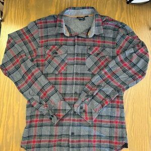Men's Burnside Plaid Flannel Button Down Shirt, Medium